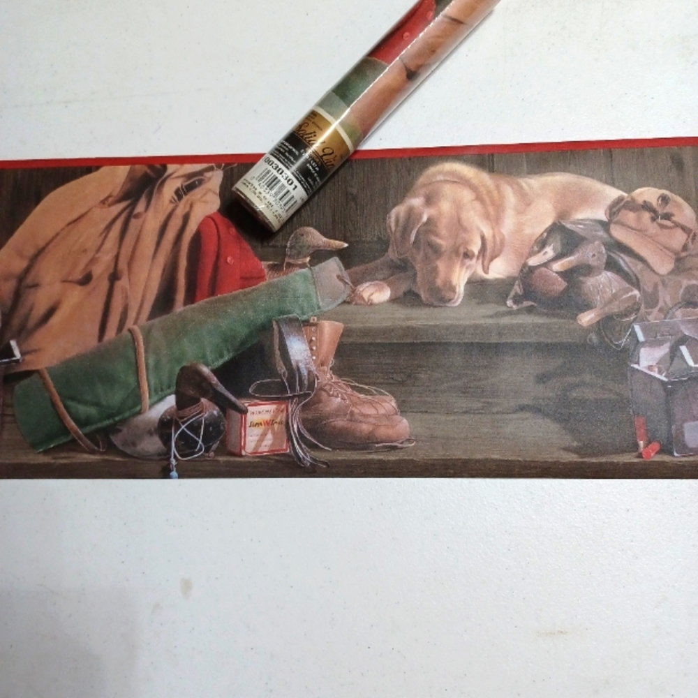 Wallpaper Border Duck Hunting with Dogs